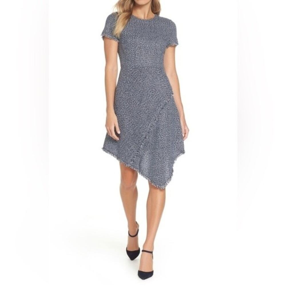Eliza J Dress Tweed Business Casual Preppy Party Cocktail Formal Fall Winter 6P